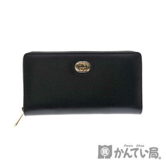 Gucci Rocking GG Zip Wallet Black Leather - Picture 1 of 6